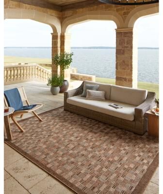 Alexander Home Hampton Natural Indoor/Outdoor Area Rug