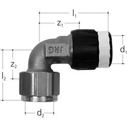 Sanipex MT-Übergangs-Winkel mit loser Mutter, d1 16 mm-d2 G1/2 4674.016