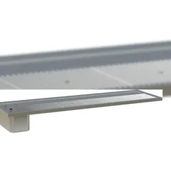 HAGOLA Schankdeck-Abdeckung, umlaufende Abkantung,  2650x50x700mm (BxHxT), 1 Becken 500x300mm links