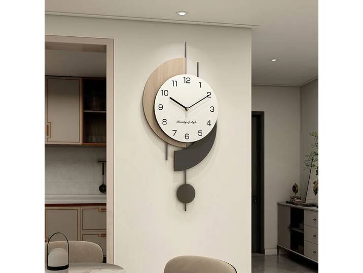 Horloge Murale Silays euse pour Salon, Moderne, Simple, Créative, Maison, Nouveau Réseau, Restaurant Rouge, 2024