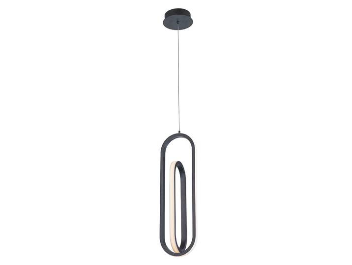Suspension Aluminium, Acier, Acrylique blanc Noir Mat