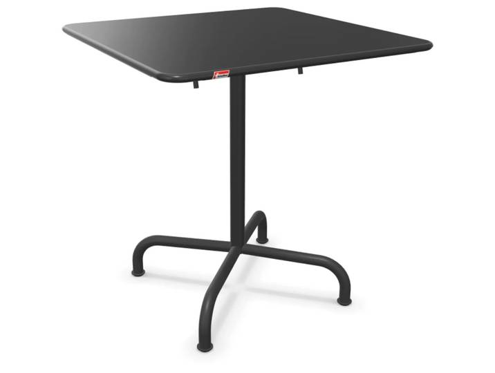 Metall-Tisch Rigi Quadratisch von Schaffner / Farbe: Anthrazit / Grösse: 70 x 70 cm