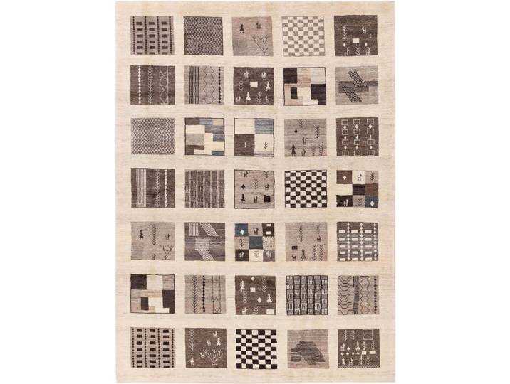 Perser Gabbeh Loribaft Teppich 185x252 Handgeknüpft Modern Orientteppich Perserteppich Wolle
