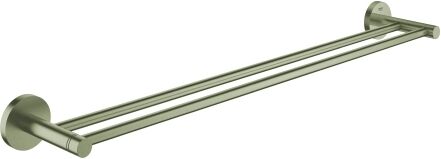 Grohe Essentials double Badetuchhalter 40802EN1 60cm, fermeture invisible, nickel brossé