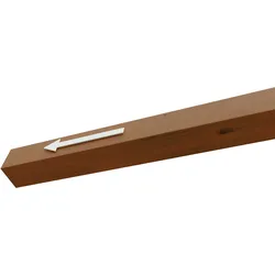 Skan Holz Pfostenverlängerung für Carports 11,5 x 11,5 cm-um 80 cm auf Länge 300 cm-nussbaum