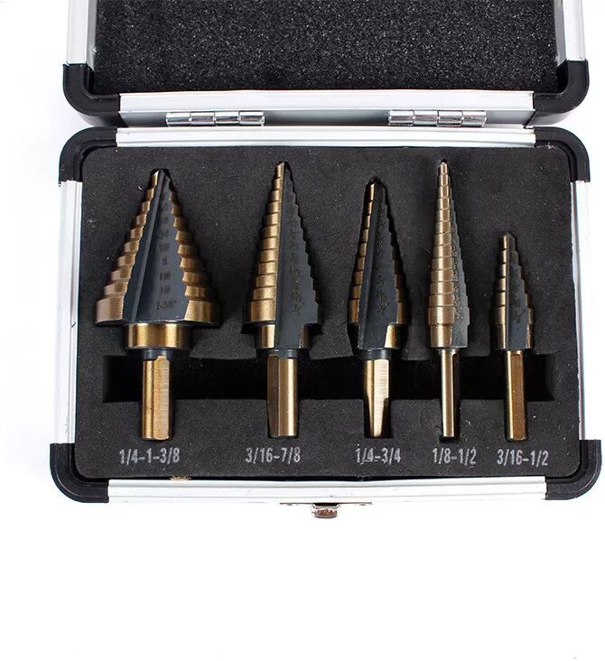 INF Stufenbohrer-Set mit automatischem Körner