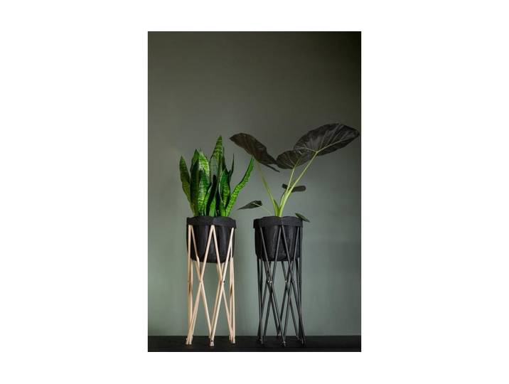 Blumenständer NEOGARD Seda , beige (nature), H:70cm Ø:23cm, Pflanzgefässe, Blumenständer