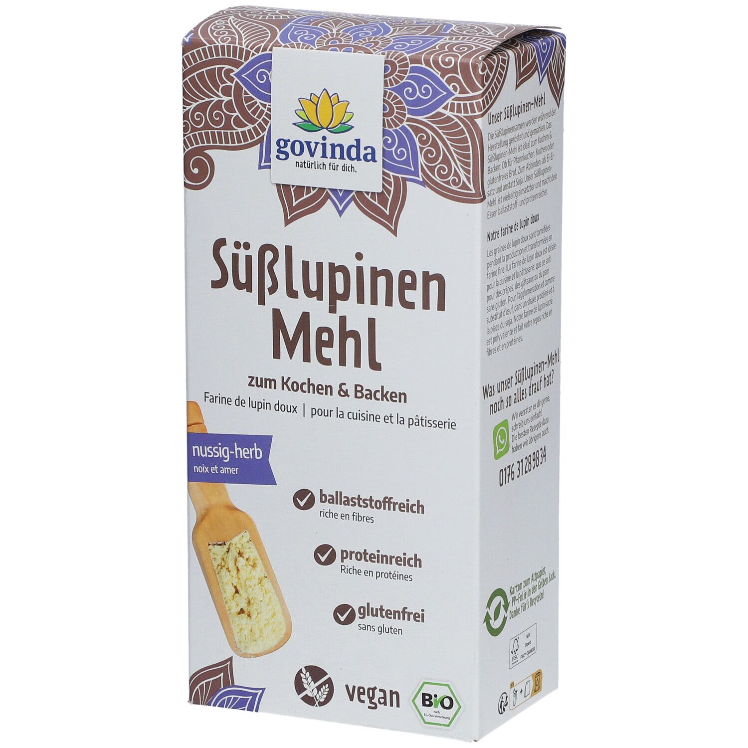 Govinda Bio Süsslupinen-Mehl 300 g Pulver