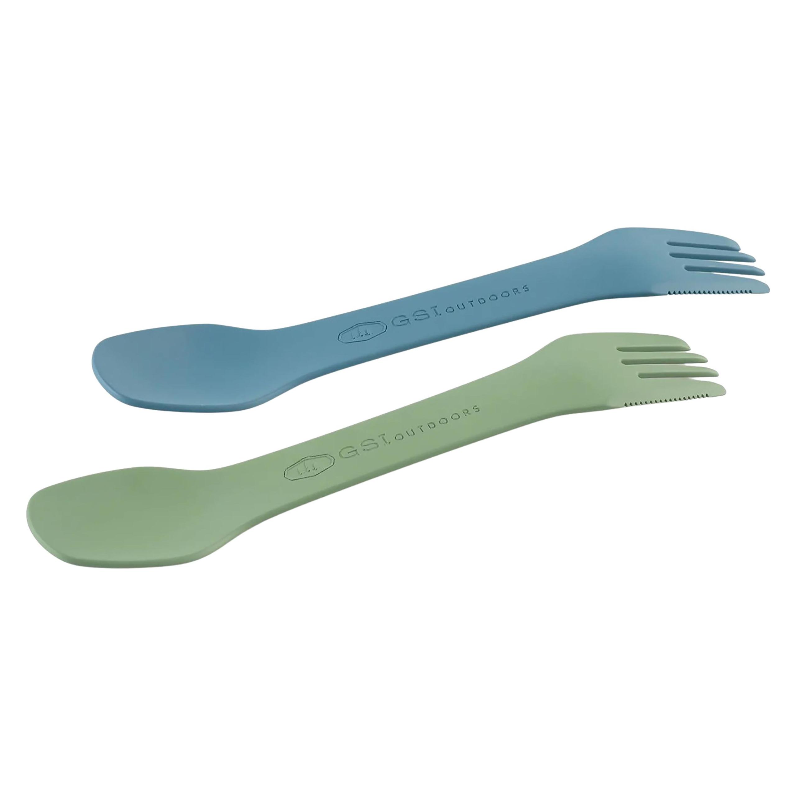 GSI Tekk Tandem Spork Set (2 Pack), Blue, Green (58901136)