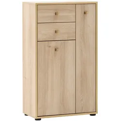 Tchibo - Highboard »Flora« - 60,2x33x104,4cm - schwarz -