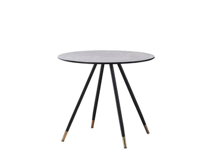 Table basse ronde - Life Interiors - Dorchester - Grise - Rangement