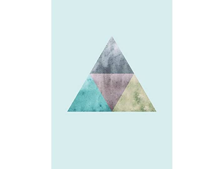 Pyramid International Poster Motif triangles Top Blue 50 x 70 cm