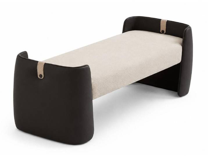 JVmoebel Bettbank Bettbank Modern Beige Gemütlich Elegant Dekorativ Stilvoll Gehoben (1-St), Made in Europa