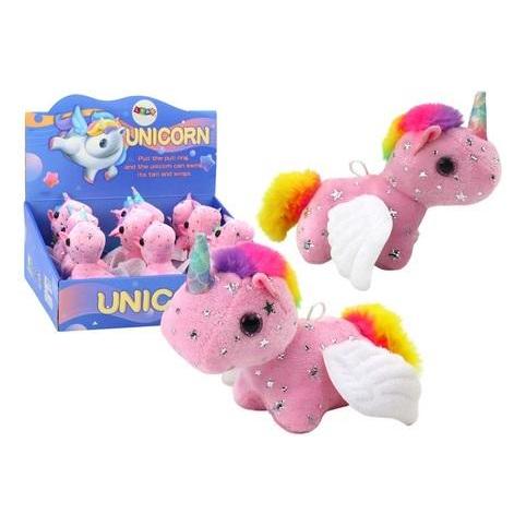 Lean Toys Rosa springendes Einhorn (8 cm) (LEA17683-uniw)