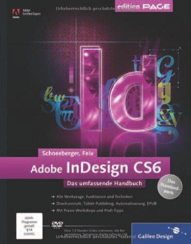 Schneeberger, Hans Peter - Adobe InDesign CS6 - Das umfassende Handbuch - Preis vom 09.10.2026 07:28:09 h