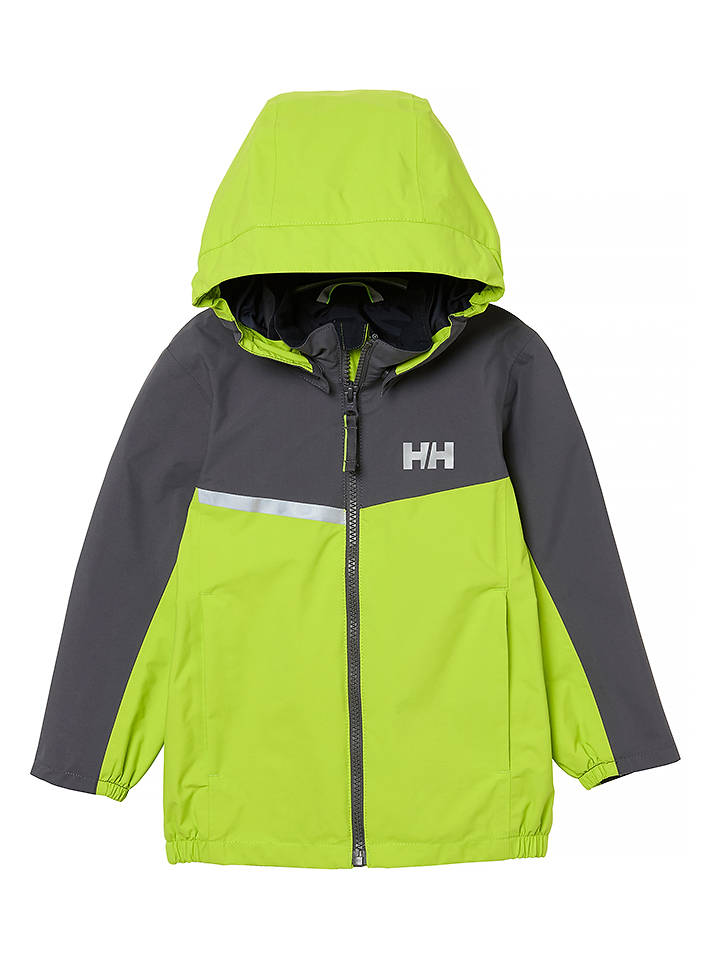 Helly Hansen Regenjacke "Shelter" in Grün/ Anthrazit - 92