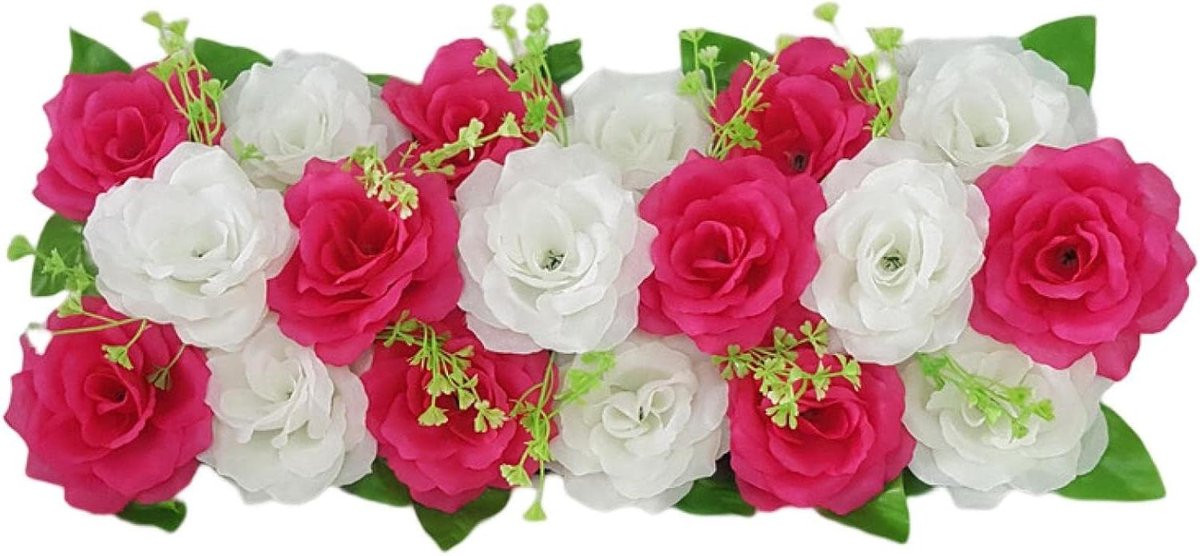 Realistische kunstbloemen rozen voor bruiloft decoratie - Roze - 50 cm