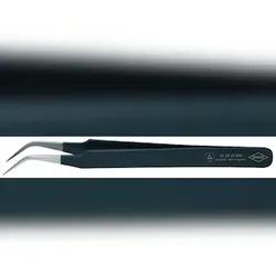 KNIPEX ESD Präzisionspinzette, sichelförmig, 120 mm