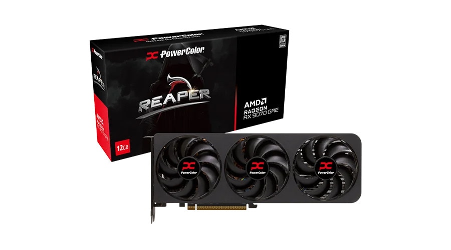 POWERCOLOR AMD Radeon RX 9070 GRE Reaper Grafikkarte 12 GB