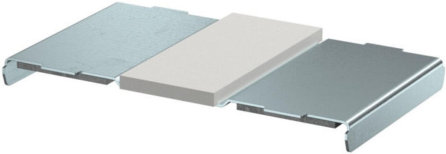 OBO Bettermann Support de couvercle PLM largeur de canal 100 mm (7218034)
