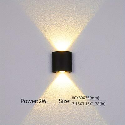 Multisell Products Hub Economy LED Wall Lamp, Plastic Sconce Lights, Nordic Spot For Bedroom Corridor warm Light 2w Ac85 265v