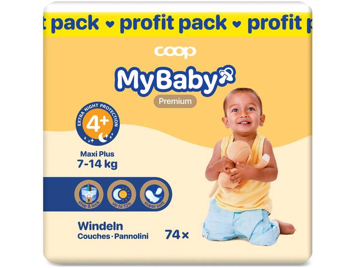 MyBaby My Baby 4+ Maxi 7-14 kg Profit Pack 74 Stück