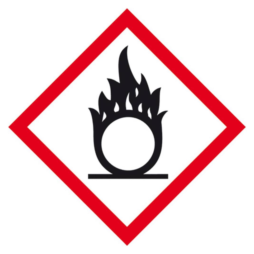 Wolk 21.B1015 GHS-Gefahrenpiktogramm 03 Flammeüber Kreis Folie (21.B1015)
