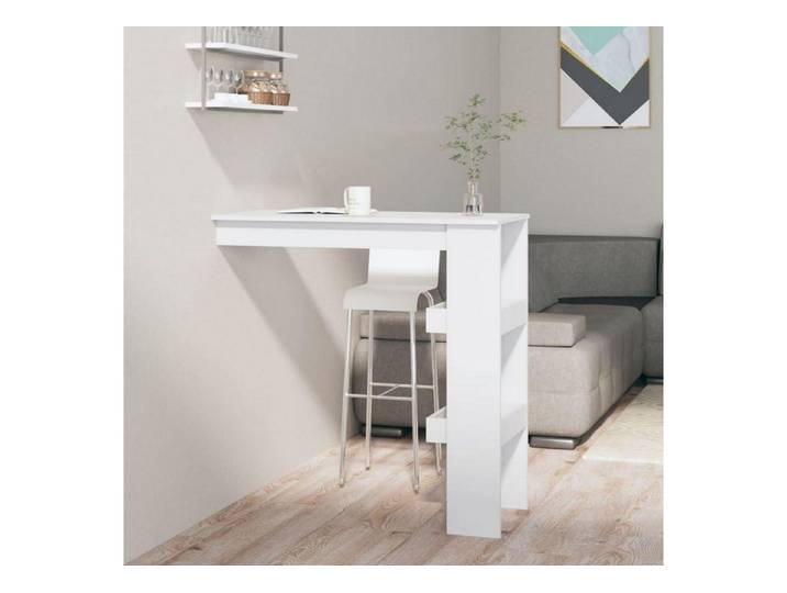 LuxusKollektion Bartisch Bartisch 102x45x103,5cm Holzwerkstoff Weiß (1-St)