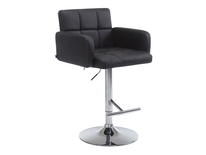 furnicato Barhocker Los Angeles 93x60x56 cm schwarz (1 St), Höhenverstellbarer Tresenhocker mit 360-Grad-Drehfunktion