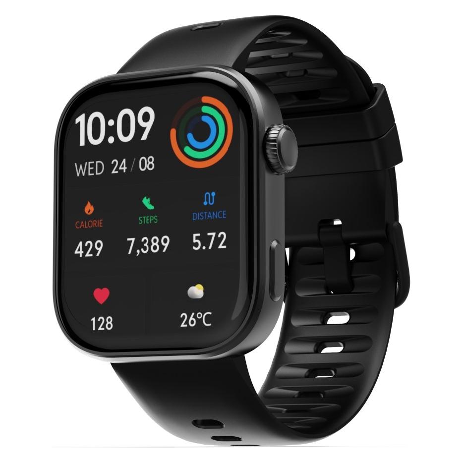 Hama Smartwatch 7050 GPS AMOLED 45 mm 3 atm Anrufen Schlaf Schwarz (45 mm) (00178690)
