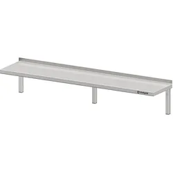 Stalgast Edelstahl Wandbord mit Winkelkonsolen 1800x400x400 mm höhenverstellbar, verschweißt