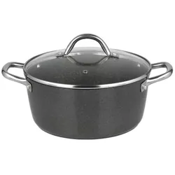 Michelino Marie Bratentopf mit Glasdeckel, ø28 cm - Antihaft & Induktionsgeeignet