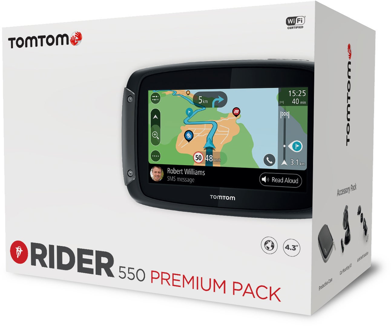 TomTom Rider 550 World Premium Navigationssystem 681009-00-1-Stck