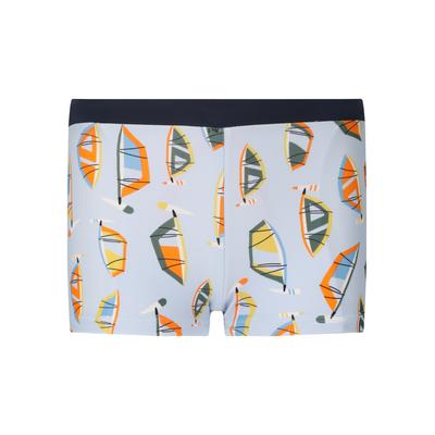 Badehose ZIGZAG "Buddy", Kinder, Gr. 128, EURO-Größen, bunt (hellblau), 100% Nylon, bedruckt, mehrfarbig, Badehosen Badehose, aus reinem Nylon