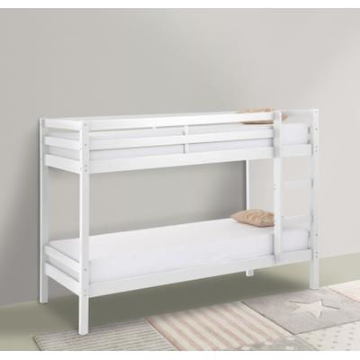 Etagenbett OTTO HOME "Alpi", weiß, B:103cm H:142cm L:208cm, Etagenbetten, Etagenbett, Massivholz (Kiefer), Stockbett