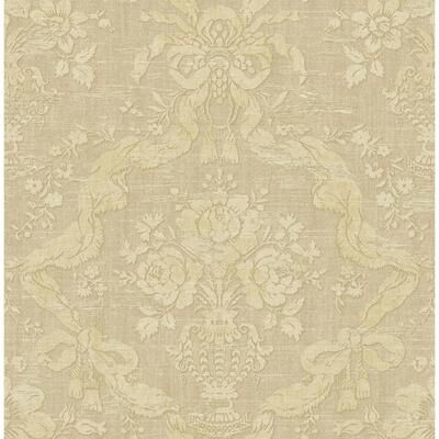 Seabrook Designs Roosa Floral Damask Unpasted Wallpaper