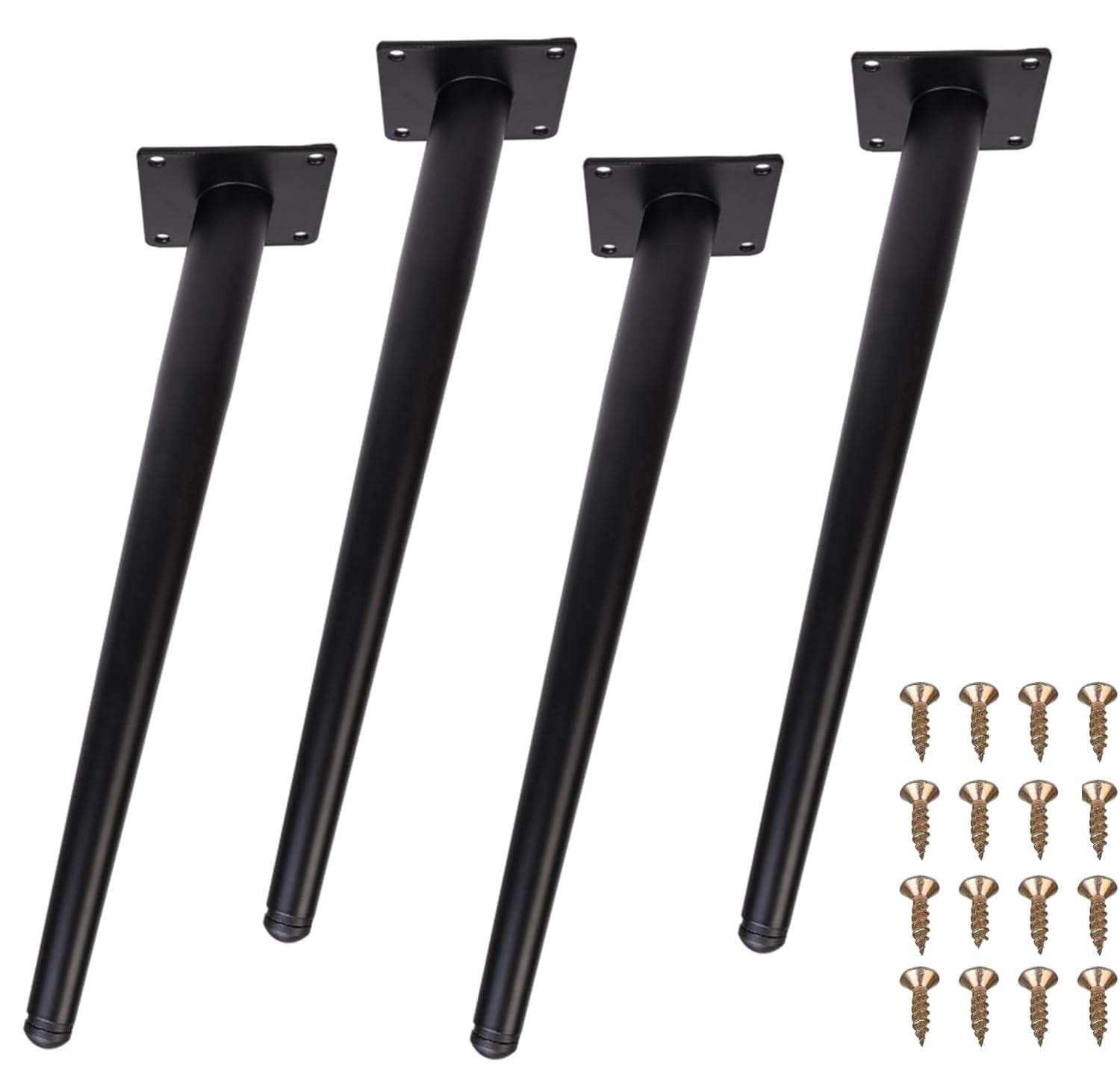 Merkloze set van 4 metalen tafelpoten voor meubels, 35 cm