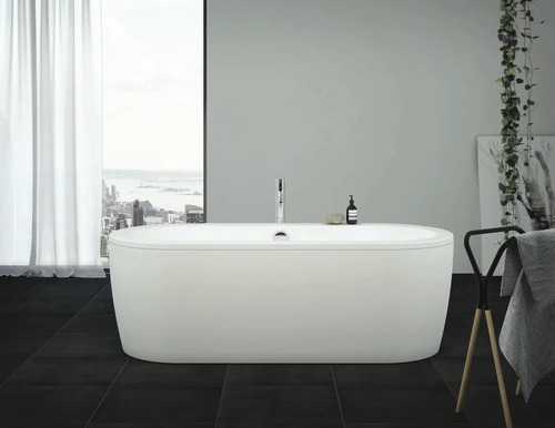 form&style Freistehende Badewanne SANSIBAR 80 x 180 cm weiß glänzend
