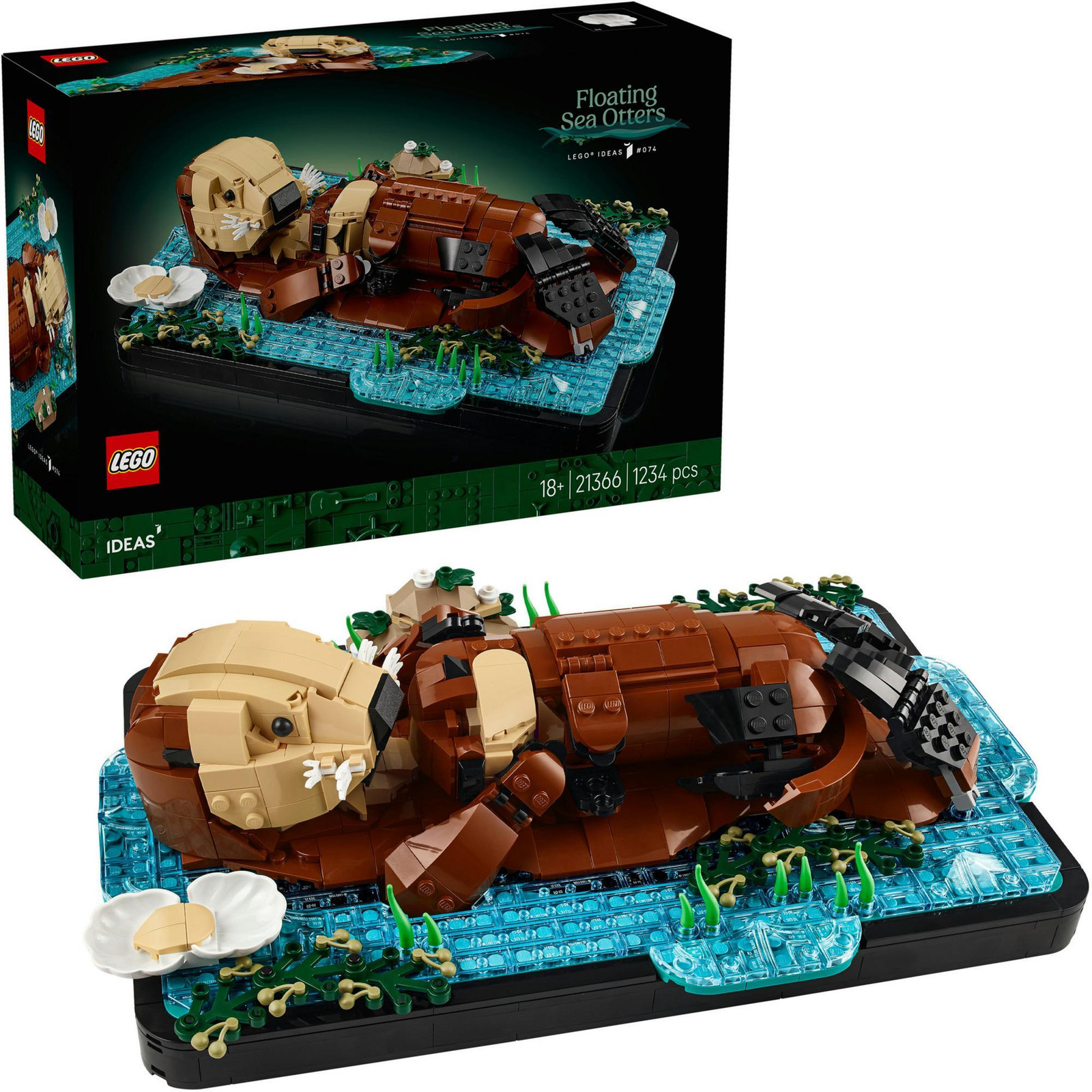 LEGO Ideas 21366 De Drijvende Glasvis Decoratieve Set 1234 Stukken