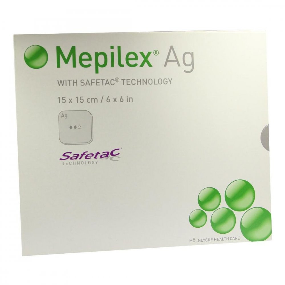 Mölnlycke Health Care GmbH Mepilex Ag Verband 15x15cm steril 02227274