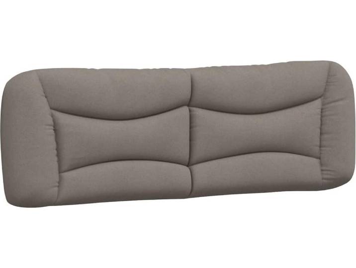 Coussin de tête de lit Taupe 160 cm Tissu