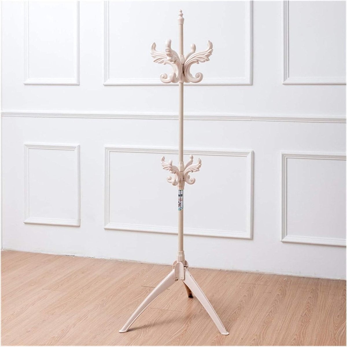 Verstelbaar kledingrek kapstok staand - Beige - Hoogte verstelbaar van 130-185 cm