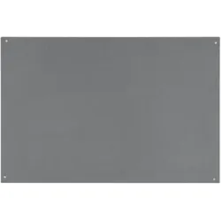 Bi-Office Rahmenlose Feuerhemmende Pinnwandtafel, grau, 180x120cm