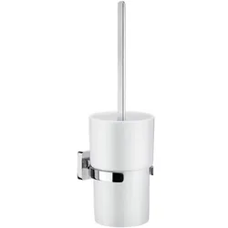 Smedbo Ice Toilettenbürstengarnitur, Behälter aus Porzellan, Accessoires, OK333P, chrom