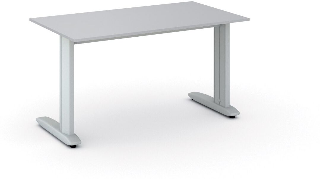 B2B Partner Büroschreibtisch PRIMO FLEXIBLE, 140x80 cm, grau