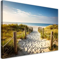LEINWANDBILD Weg zum Strand Meereslandschaft 60x40cm