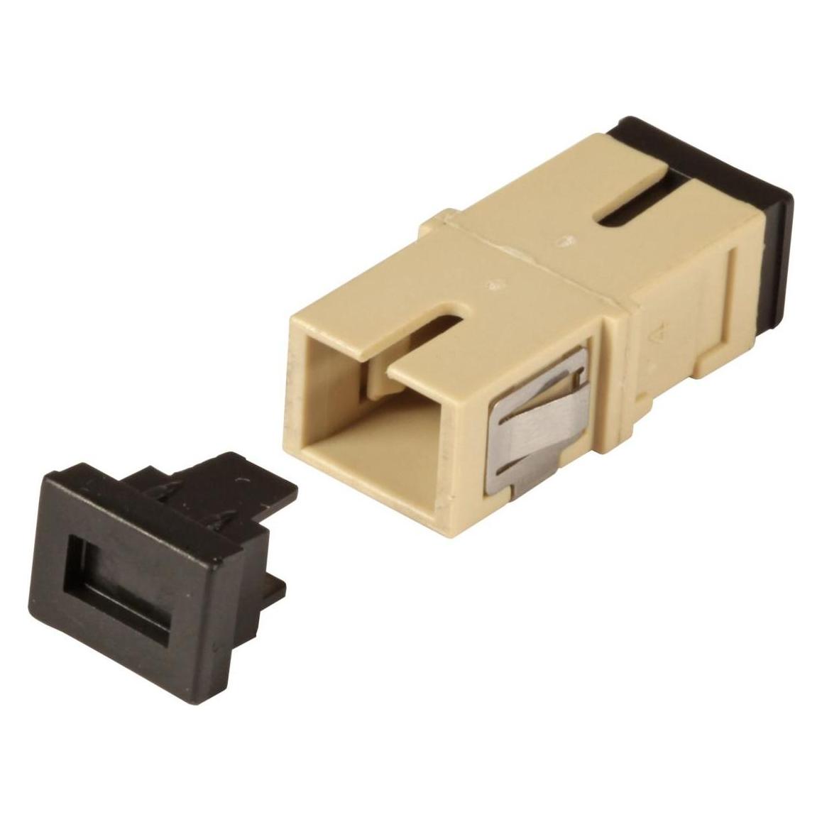 EFB Elektronik Kupplung SC Simplex OM5 einteilig flanschlos, limettengrün, Keramikhülse SC Duplex Kupplungen im far (Netzwerk Kupplung) (53513.1OM5)