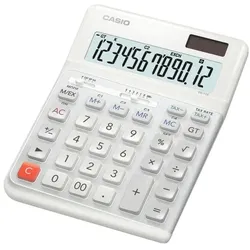 CASIO Tischrechner »DE-12E-WE« weiß, 14x18.8x3.5 cm