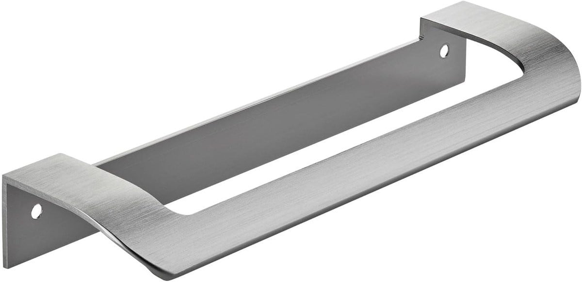 Meubelgreep LYS Kastgreep in RVS-optiek Mat, Zilver, Boorgatafstand 160mm