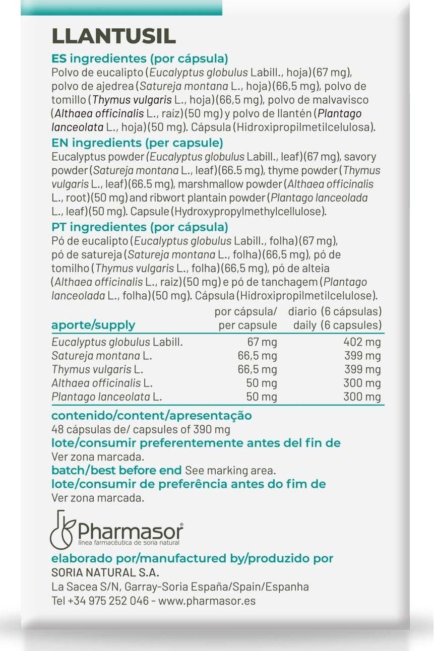 Soria Natural Llantusil 48caps